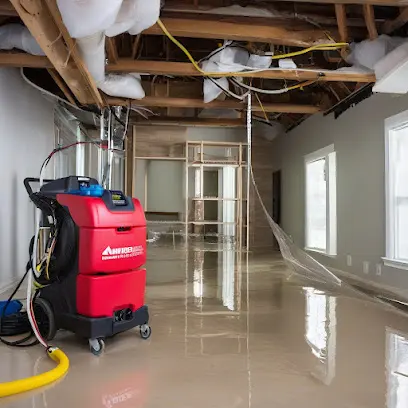 A portable extractor running in a Bedford, TX commercial space